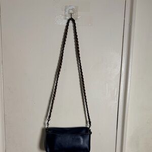 Coach Black and Tan Leather Crossbody Bag